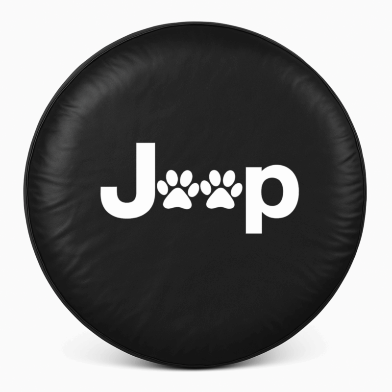 Jeep Reserveradabdeckung Pfoten - vorne