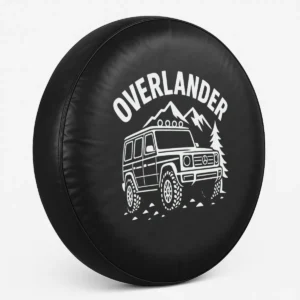 Copriruota di scorta G Wagon – Overlander con vista laterale del design sulla copertura.