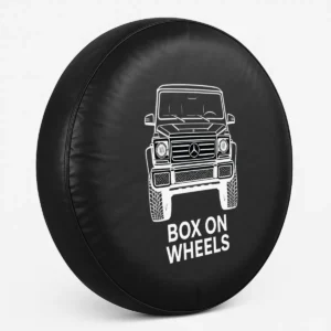 Copriruota di scorta G Wagon – Box On Wheels con design visibile in vista laterale.