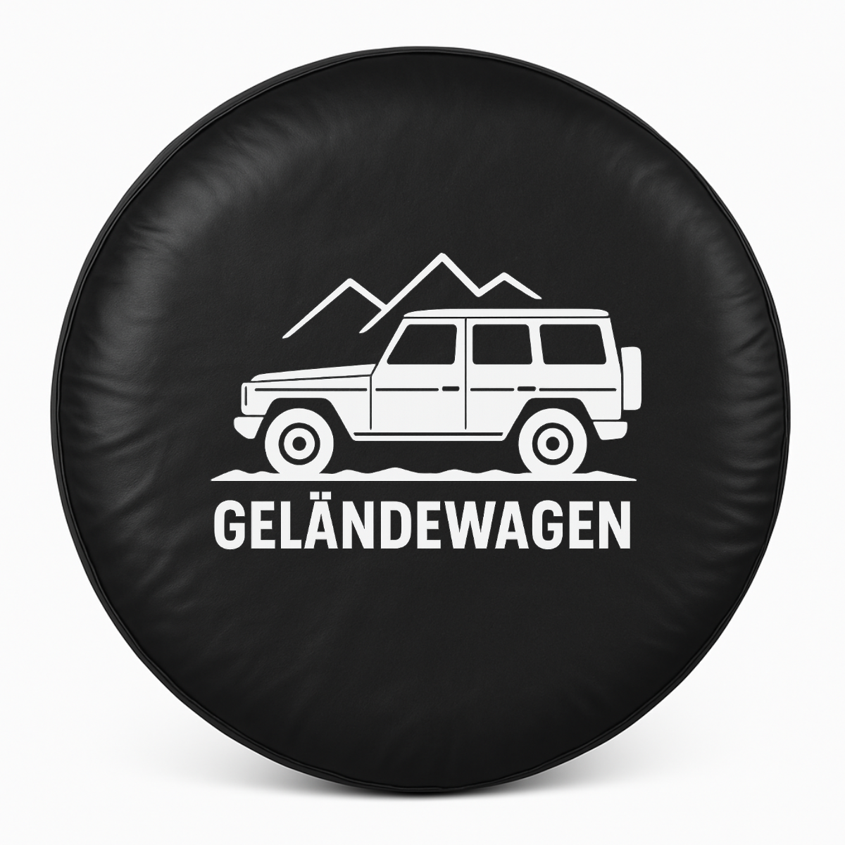 Copriruota di scorta G Wagon - Gelandewagen con design visibile sul fronte della copertura.