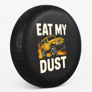 Copertura per ruota di scorta Jeep - Eat my Dust vista laterale