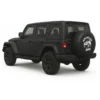 Copertura per ruota di scorta Jeep Wrangler vista laterale sul veicolo