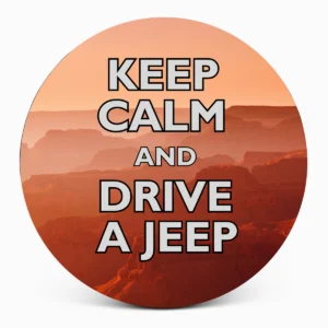 Copri ruota di scorta Keep Calm and Drive a Jeep