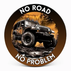 Copri ruota di scorta "No Problem" - anteriore