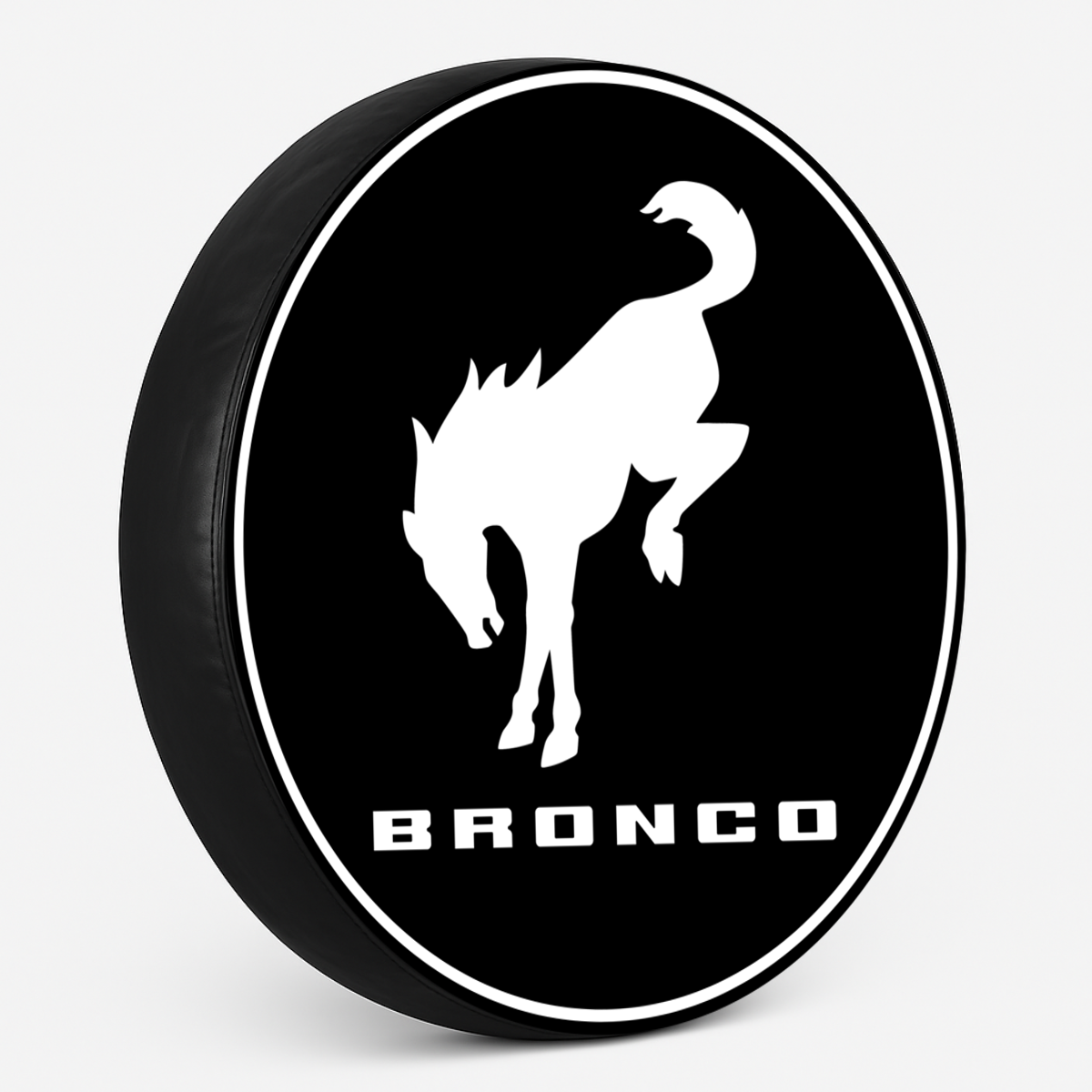 Copriruota di scorta "Logo Bronco" - vista laterale