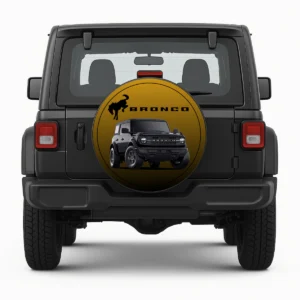 Copriruota di scorta "Bronco" - anteriore sul veicolo