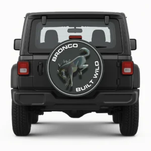Copriruota di scorta "Bronco - Built Wild" - anteriore sul veicolo