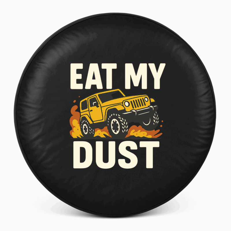 Jeep Reservewielcover – Eet mijn stof