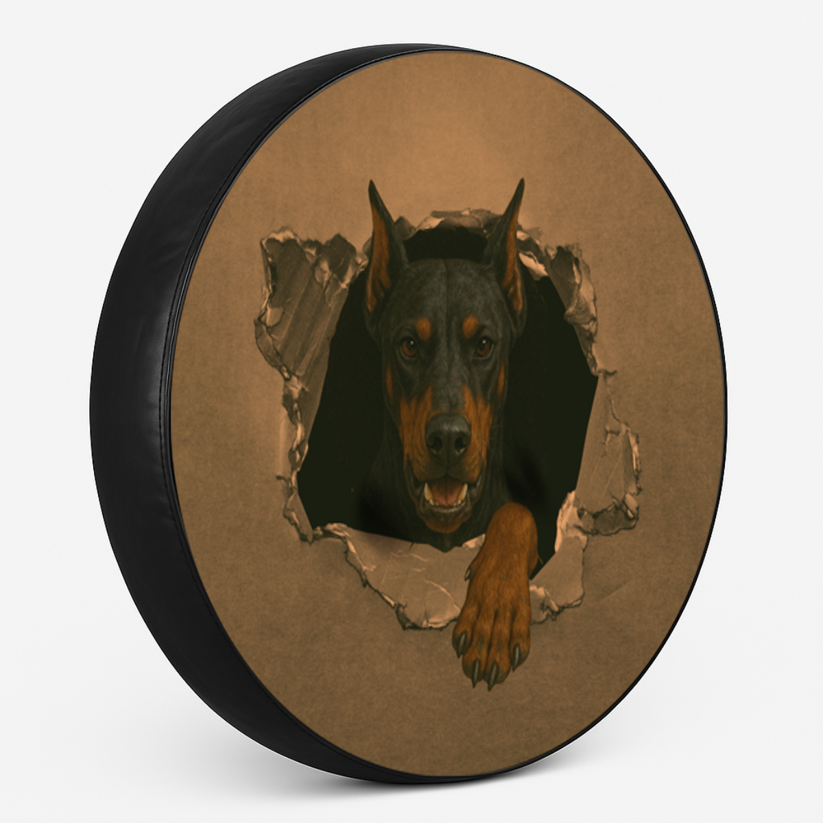 Reservewielhoes "Doberman Doorbraak" zijaanzicht