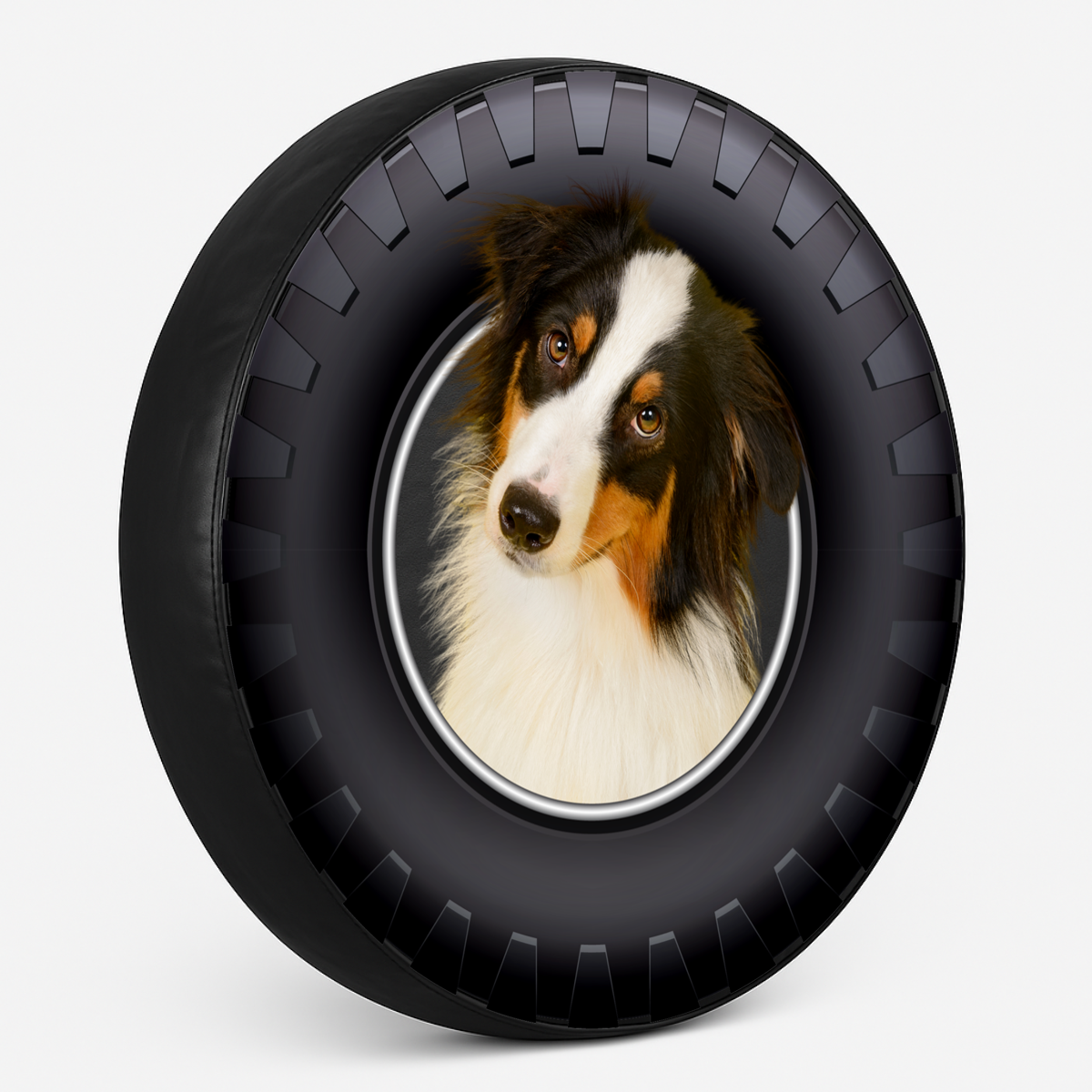 Reservewielhoes "Australian Shepherd" zijaanzicht