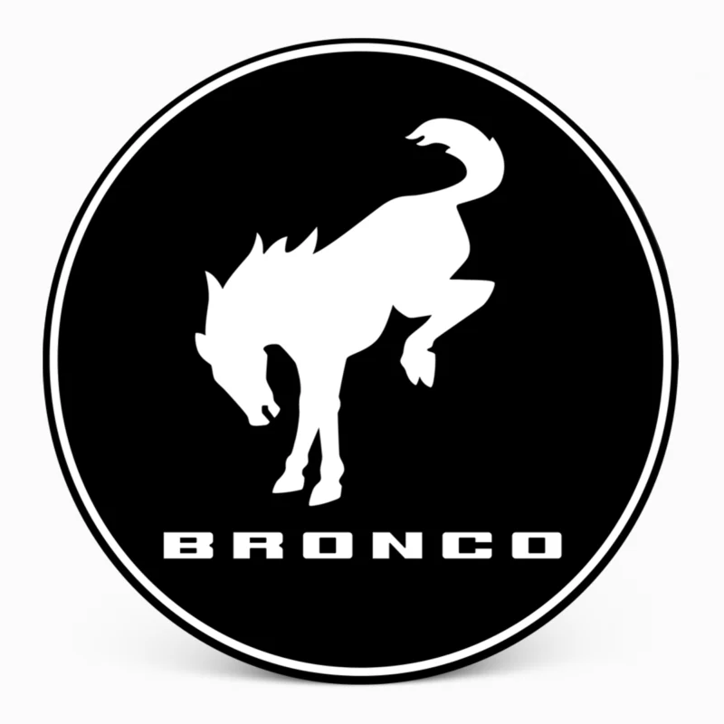 "Ford Bronco Logo" Reservewielhoes