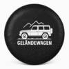 G Wagon Spare Tire Cover - Gelandewagen showing design on front of spare tire cover.