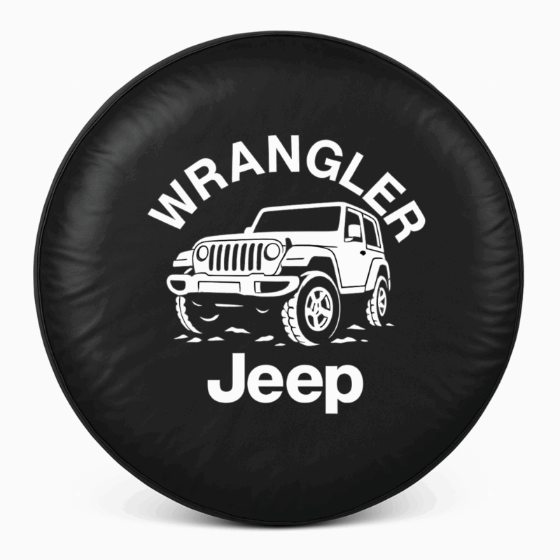 jeep spare tire cover wrangler front view