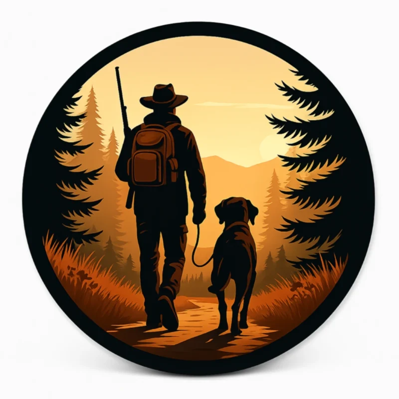 Hunting Spare Tire Cover - Hunter's Path - front view