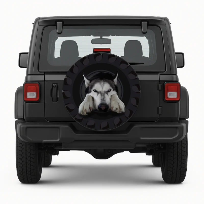 Carson the Husky Spare Tire Cover