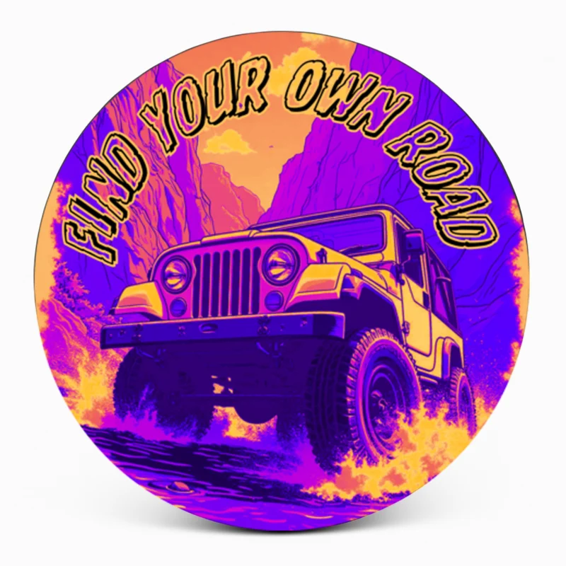 "Find Your Own Road" Spare Tire Cover