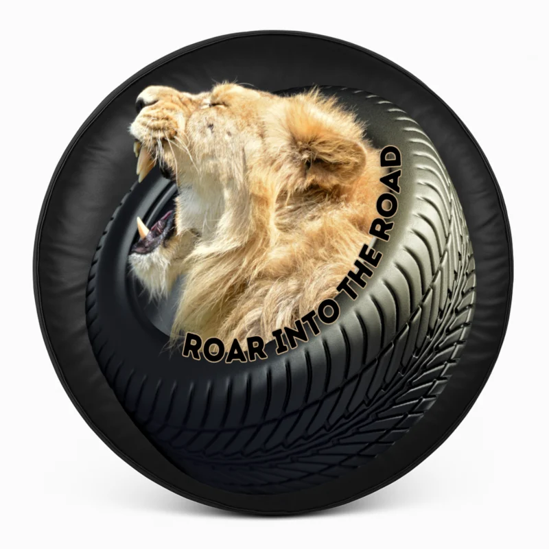 "Lion" Spare Tire Cover