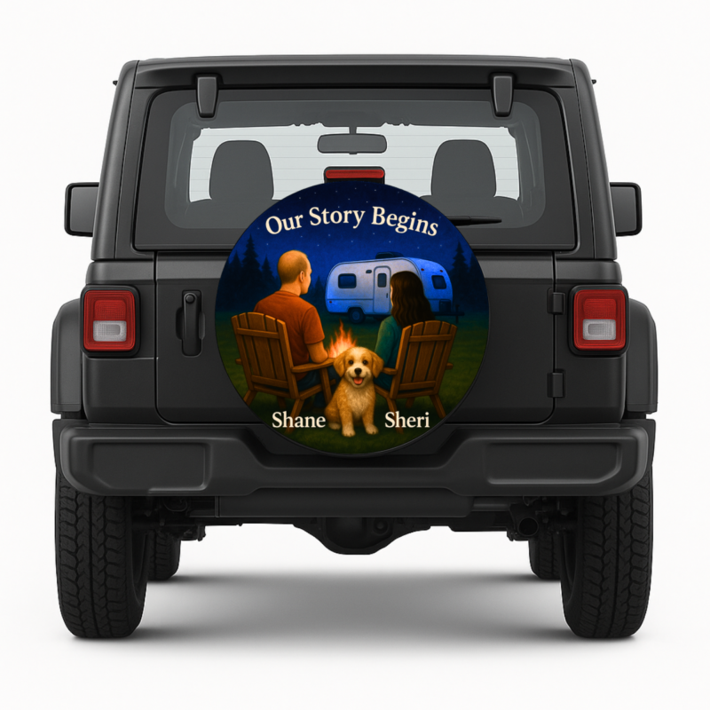 Our Story Begins – Shane and Sheri Spare Tire Cover