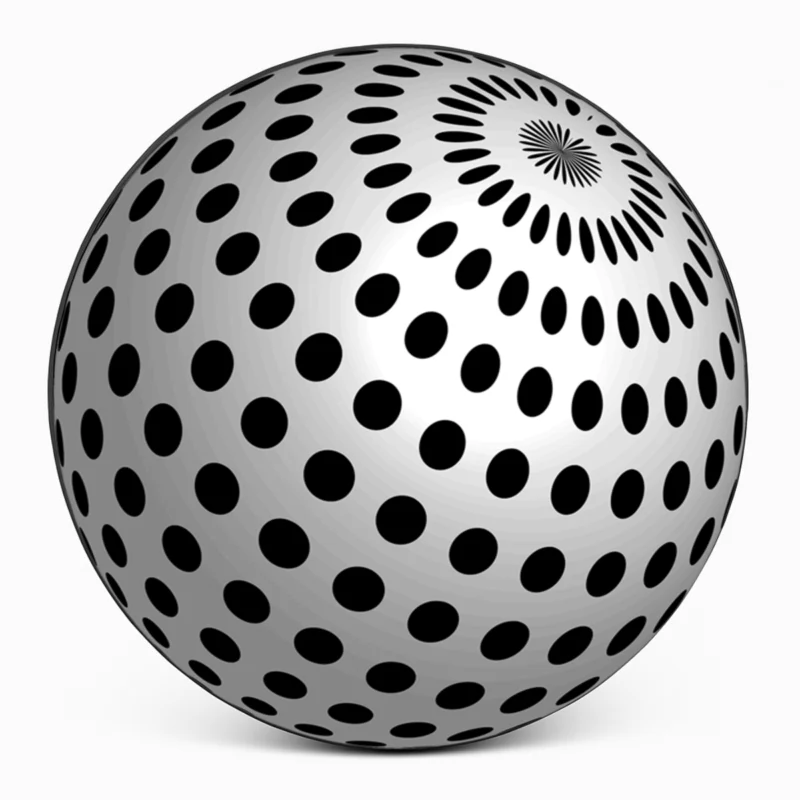 "3D Halftone Sphere" Spare Tire Cover