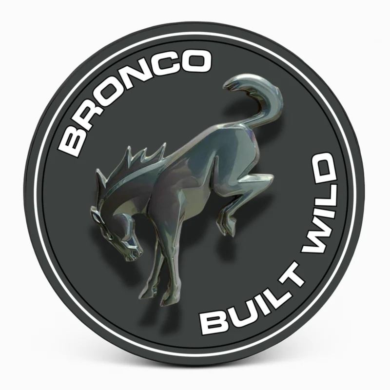 "Bronco Built Wild" Spare Tire Cover