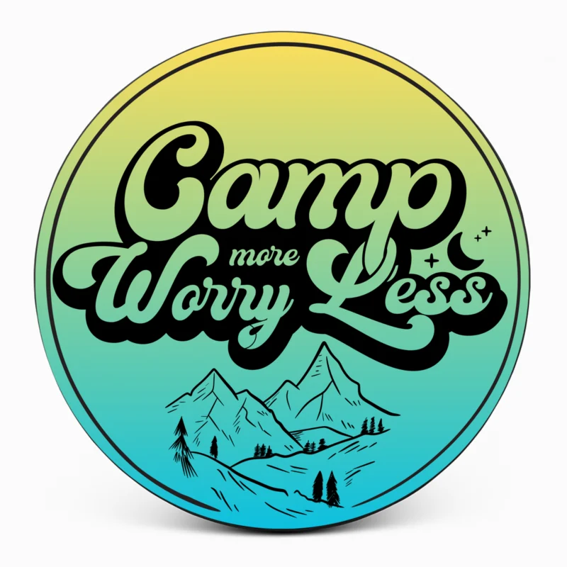 "Camp More, Worry Less" Spare Tire Cover