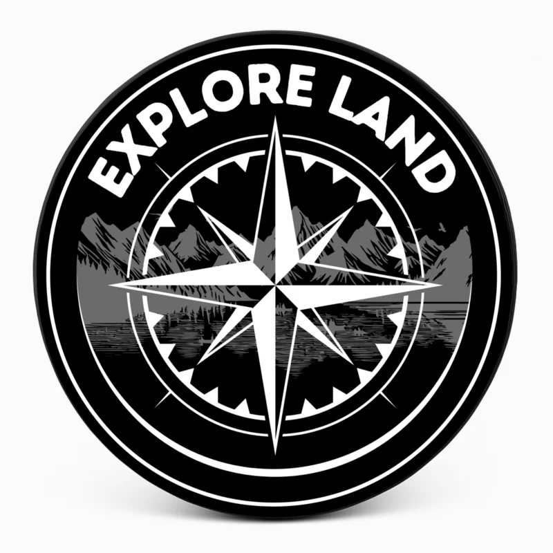 "Explore Land" Spare Tire Cover
