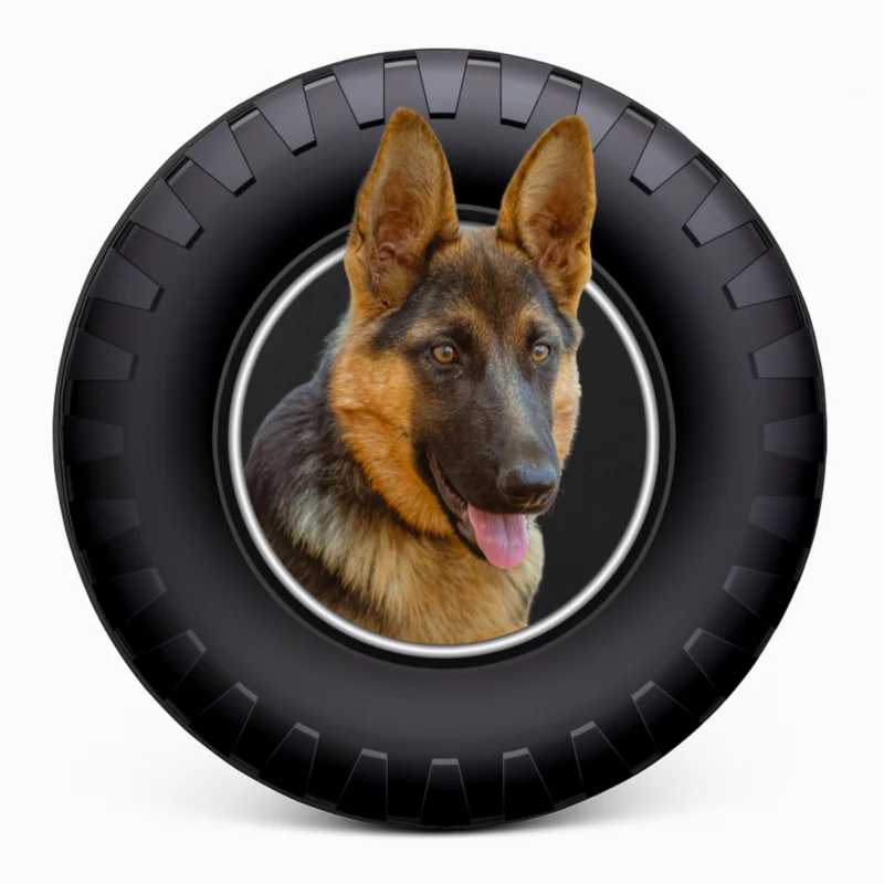 "German Shepherd" Spare Tire Cover