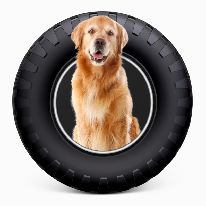 "Golden Retriever" Spare Tire Cover