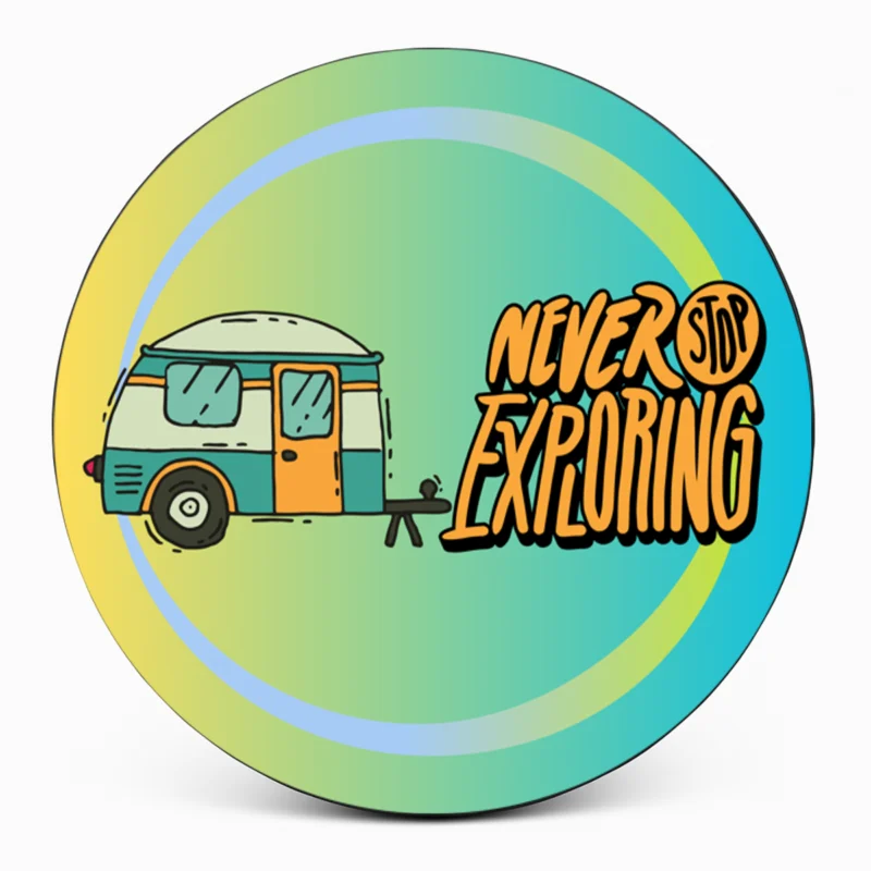 "Never Stop Exploring" Spare Tire Cover