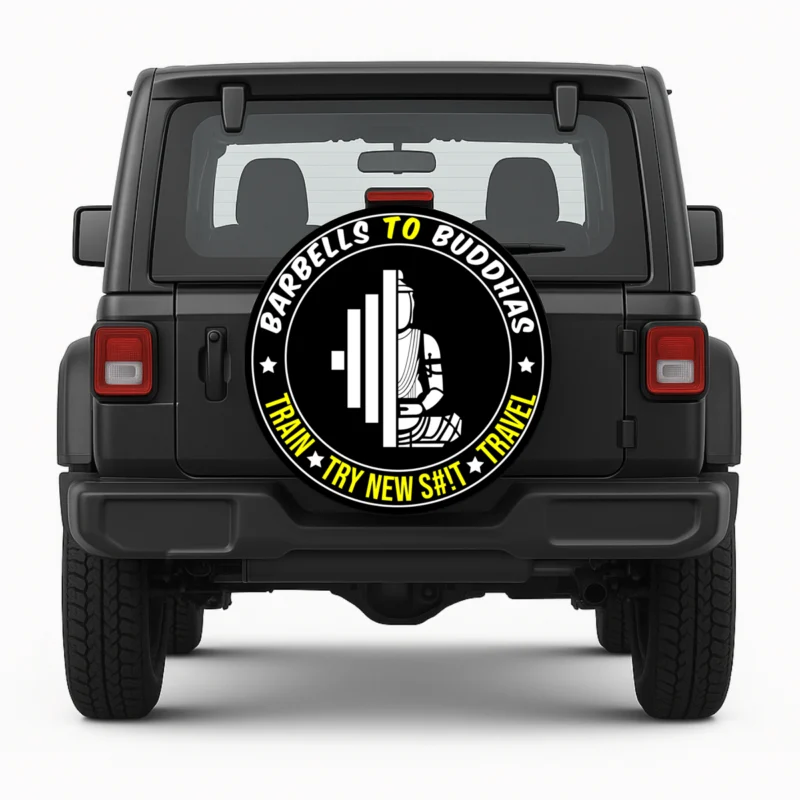 Barbells to Buddhas Spare Tire Cover