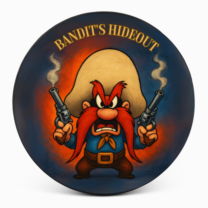 Yosemite Sam Spare Tire Cover – Classic Bugs Bunny Cartoon Design