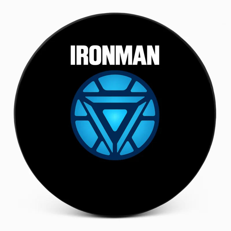 Housse de Roue de Secours Ironman Arc Reactor vue de face