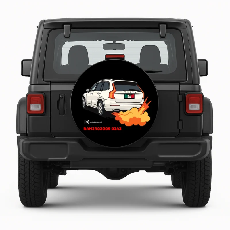 Ramiro — custom spare tire cover by Wheel Shell