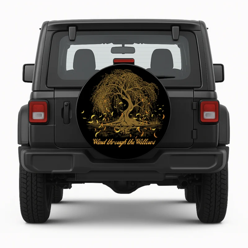 Wind Through the Willows Spare Tire Cover