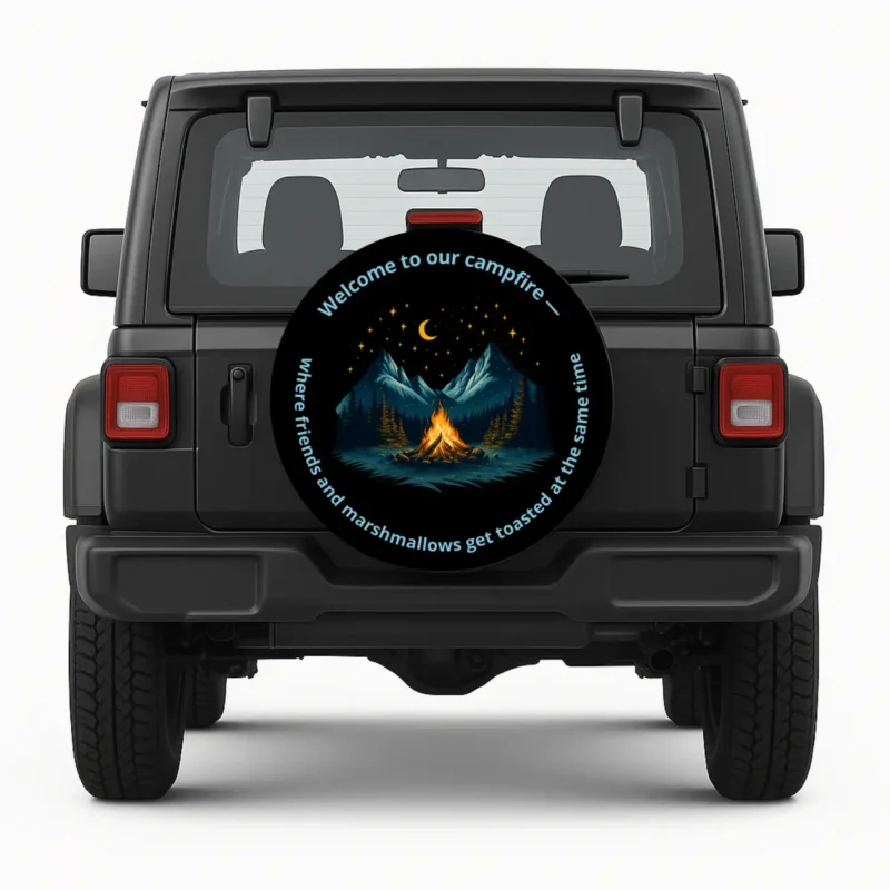 Welcome to our Campfire Spare Tire Cover