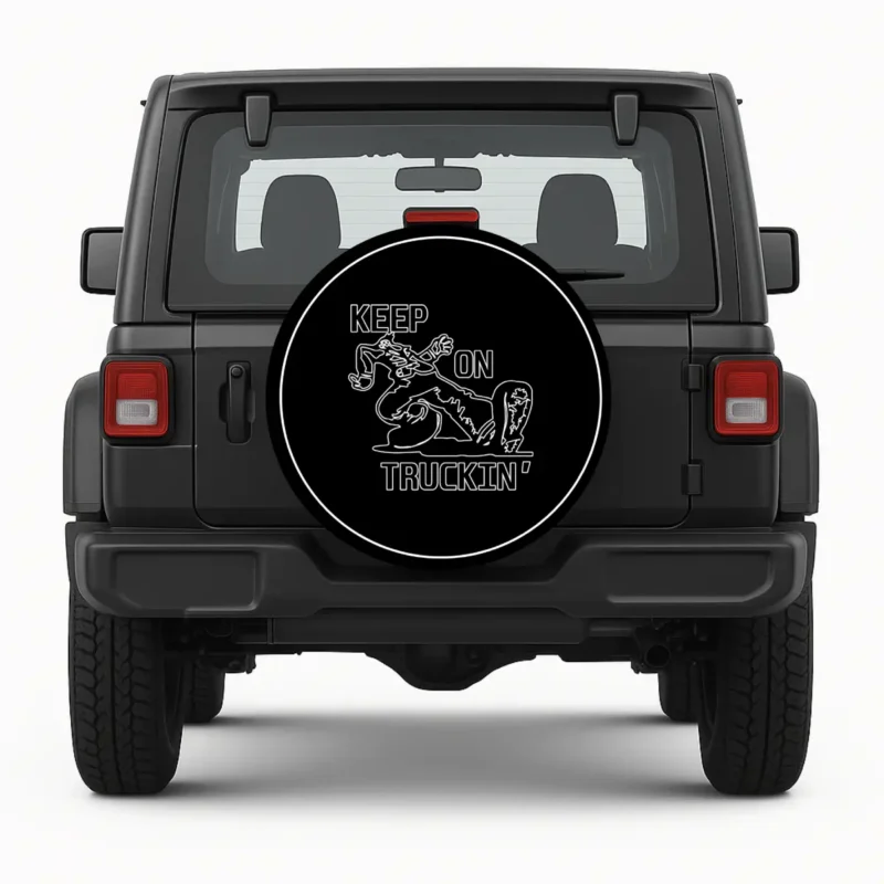 Keep On Truckin' — custom spare tire cover by Wheel Shell