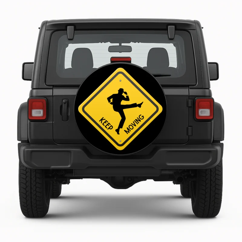 Keep Moving Dick Van Dyke Spare Tire Cover