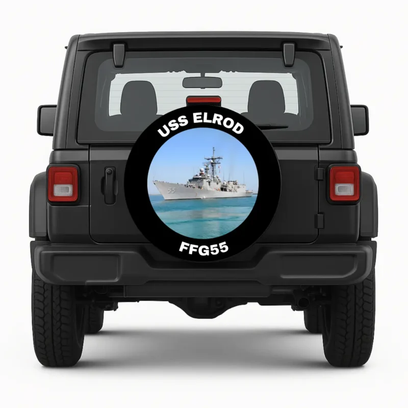 USS Elrod FFG55 Military Ship Spare Tire Cover