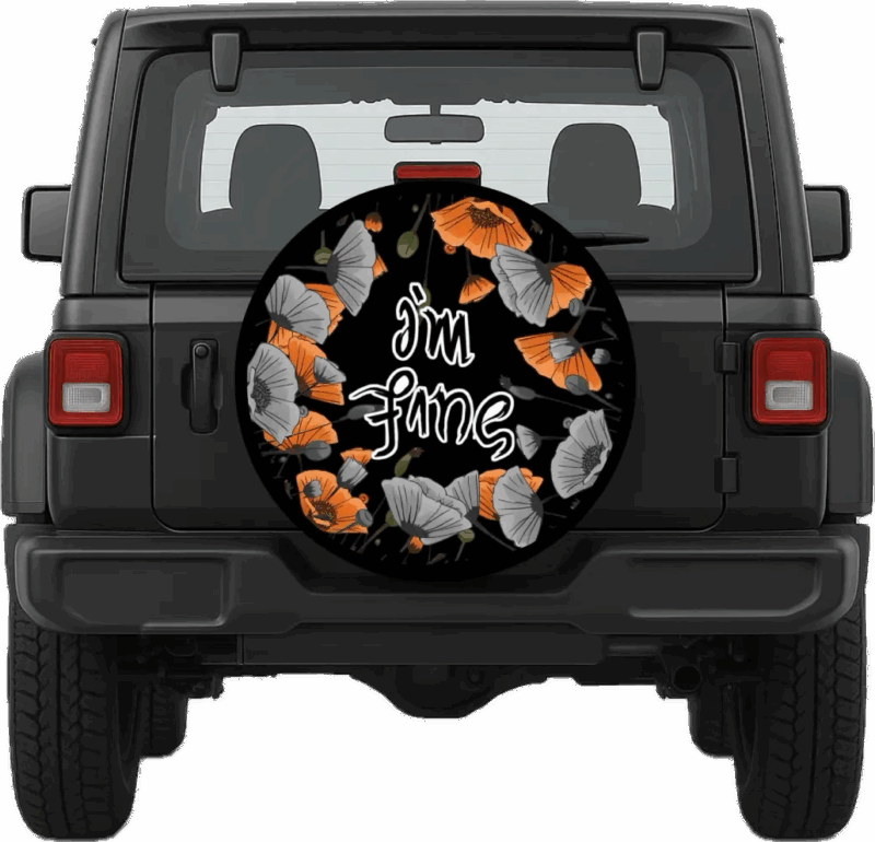 I'm Fine Spare Tire Cover