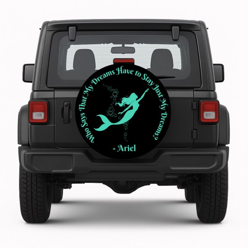 Mermaid Ariel Spare Tire Cover