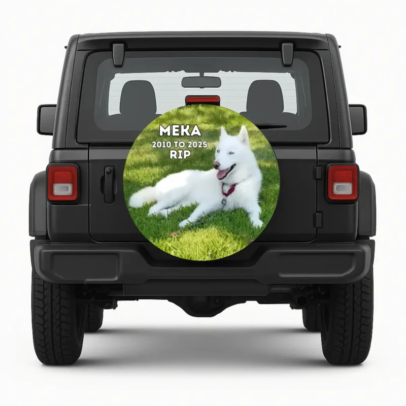 Meka Husky Dog Spare Tire Cover