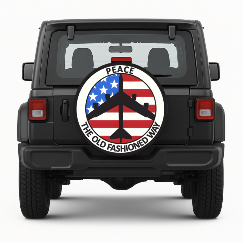 Peace the Old Fashioned Way Spare Tire Cover