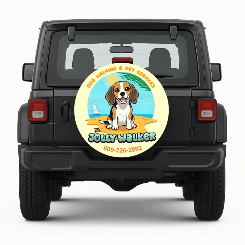 Jolly Walker — custom spare tire cover by Wheel Shell