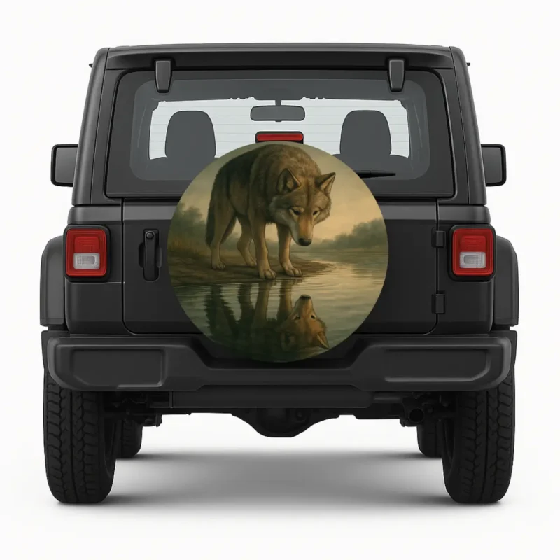 Wolf — custom spare tire cover by Wheel Shell