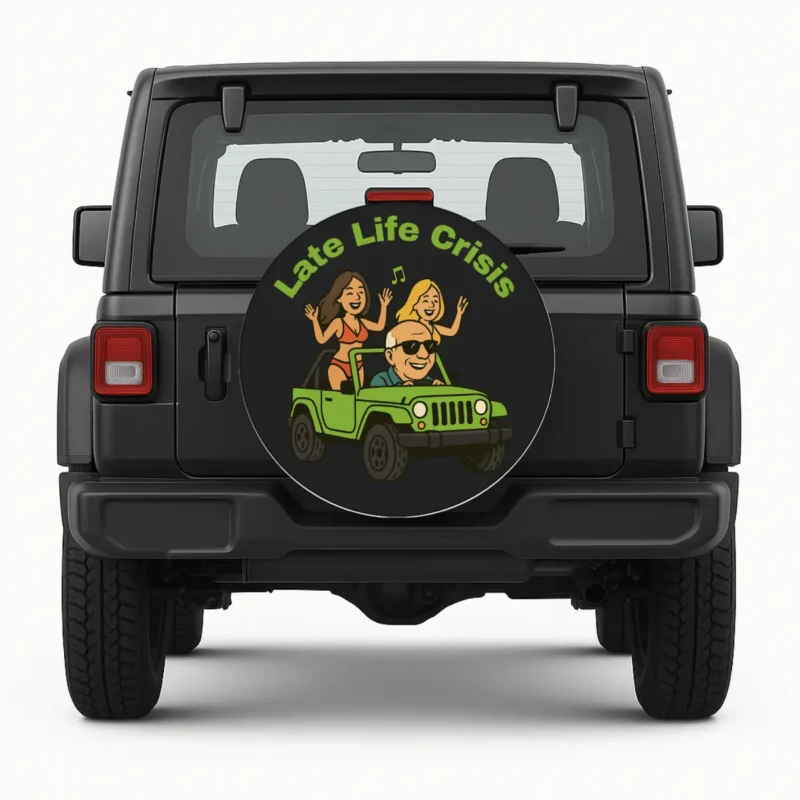 Late Life Crisis — custom spare tire cover by Wheel Shell
