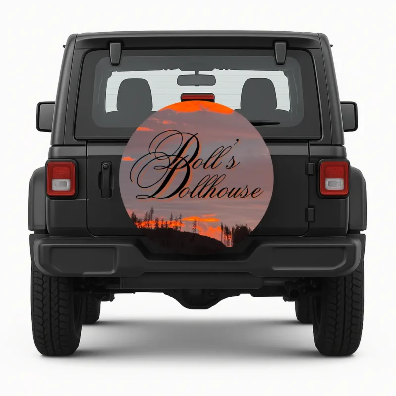 Doll’s Dollhouse — custom spare tire cover by Wheel Shell