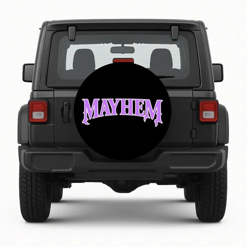 Mayhem — custom spare tire cover by Wheel Shell