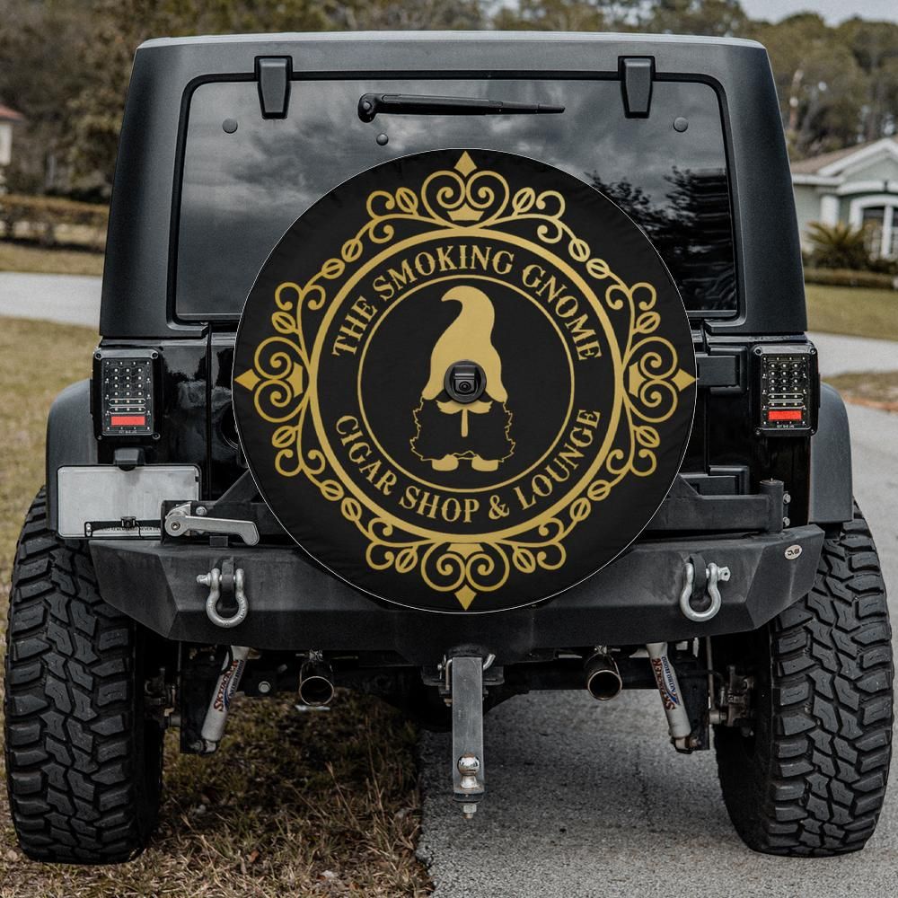 Smoking Gnome Spare Tire Cover