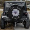 Live Love Laugh Flower Spare Tire Cover