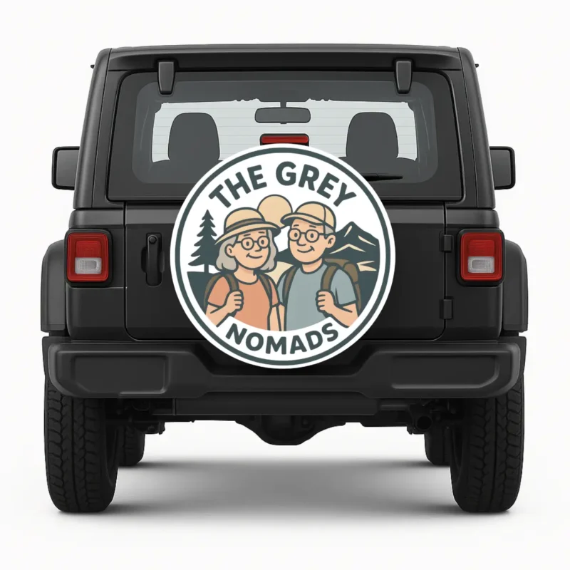 The Grey Nomads Spare Tire Cover